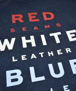 Baseballism – Home Team – Red, White And Blue T-Shirt (Men’s) -Bats Elegant Shop products hometeam rwb 3