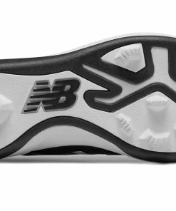 New Balance 4040v5 Youth Molded Cleats – Black/White (J4040BK5) -Bats Elegant Shop products j4040bk5 4