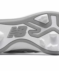 New Balance 4040v5 Youth Molded Cleats – Grey/White (J4040TG5) -Bats Elegant Shop products j4040tg5 4
