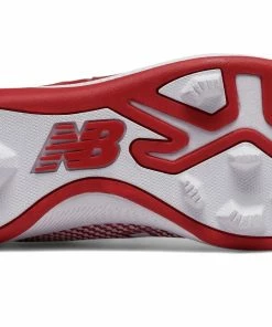 New Balance – Red/White Junior Low Rubber Baseball Cleats (J4040TR4) -Bats Elegant Shop products j4040tr4 4
