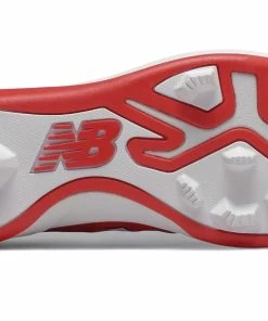 New Balance 4040v5 Youth Molded Cleats – Red/White (J4040TR5) -Bats Elegant Shop products j4040tr5 4