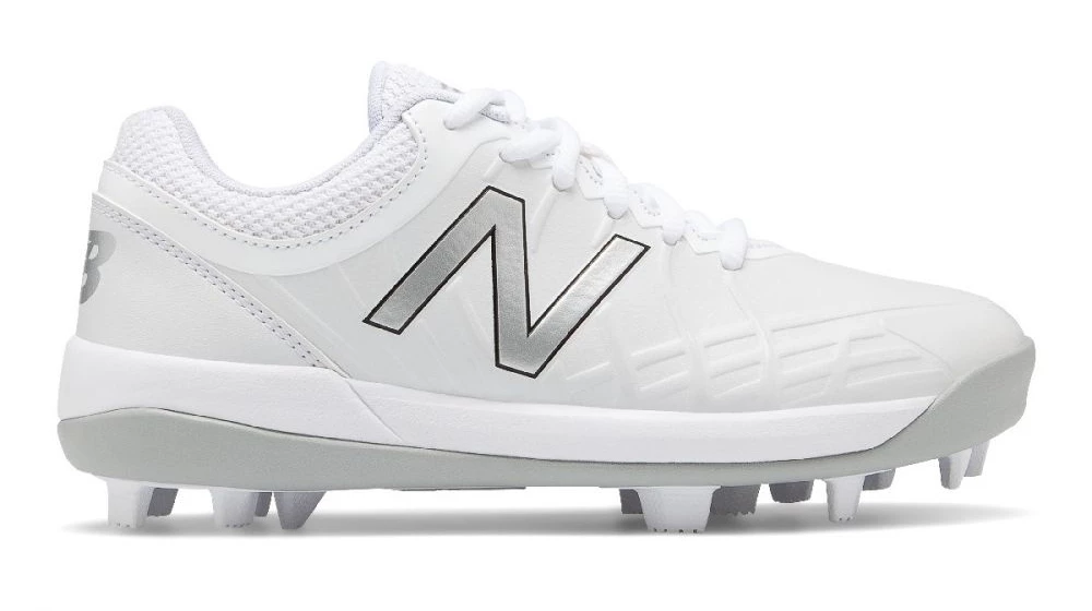 New Balance 4040v5 Youth Molded Cleats – White/White (J4040TW5) 3 New Balance 4040v5 Youth Molded Cleats – White/White (J4040TW5)