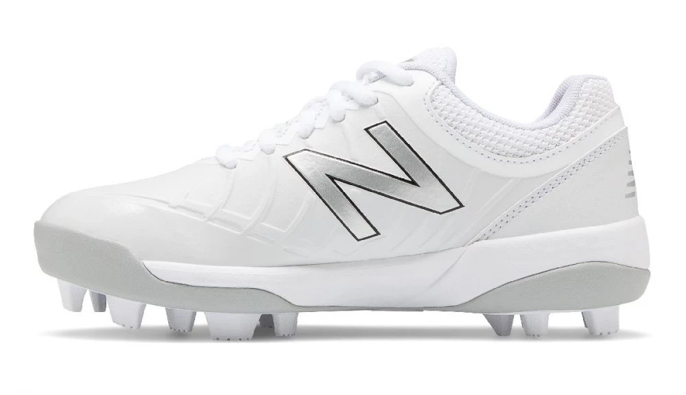New Balance 4040v5 Youth Molded Cleats – White/White (J4040TW5) 4 New Balance 4040v5 Youth Molded Cleats – White/White (J4040TW5) - Image 2