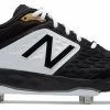 New Balance – Black/White Low-Cut L3000v4 Metal Spikes (L3000BK4) -Bats Elegant Shop products l3000bk4 1