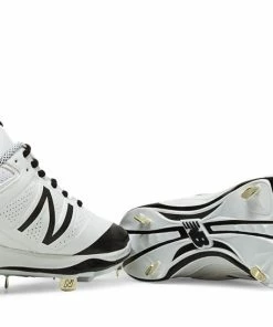 New Balance – White/Black Low 4040v3 Baseball Spikes (L4040WT3) -Bats Elegant Shop products l4040wt3 3