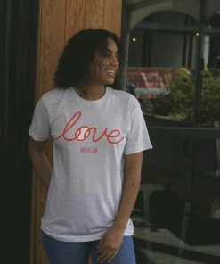 Baseballism Love Script – Women’s Warm-up Tee -Bats Elegant Shop products lovescript 3