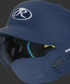 Rawlings Mach Batting Helmet W/ EXT Flap – Navy (MACHEXTR)