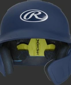 Rawlings Mach Batting Helmet W/ EXT Flap – Navy (MACHEXTR) -Bats Elegant Shop products machextr navy 3
