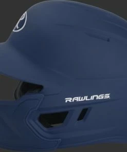 Rawlings Mach Batting Helmet W/ EXT Flap – Navy (MACHEXTR) -Bats Elegant Shop products machextr navy 5
