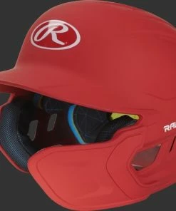 Rawlings Mach Batting Helmet W/ EXT Flap – Red (MACHEXTR)