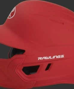 Rawlings Mach Batting Helmet W/ EXT Flap – Red (MACHEXTR) -Bats Elegant Shop products machextr red 5