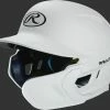 Rawlings Mach Batting Helmet W/ EXT Flap – White (MACHEXTR) -Bats Elegant Shop products machextr white 1