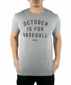 Baseballism – October Is For Baseball T-Shirt (Men’s)