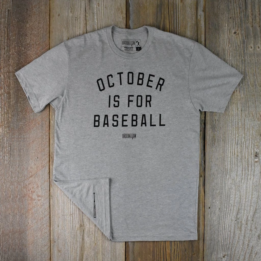 Baseballism – October Is For Baseball T-Shirt (Men’s) 5 Baseballism – October Is For Baseball T-Shirt (Men’s) - Image 3