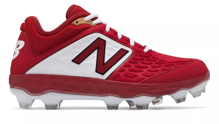 New Balance – Men’s Cardinal/White 3000v4 Fresh Foam Molded Cleat (PL3000M4) 3 New Balance – Men’s Cardinal/White 3000v4 Fresh Foam Molded Cleat (PL3000M4)