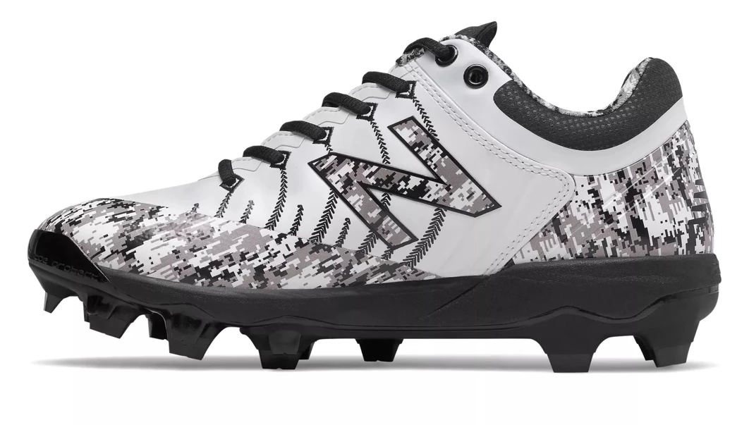 New Balance 4040v5 Adult Molded Cleats – White/Black (PL4040C5) 4 New Balance 4040v5 Adult Molded Cleats – White/Black (PL4040C5) - Image 2