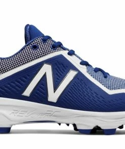 New Balance – Royal/White Low Rubber Baseball Cleats (PL4040D4)