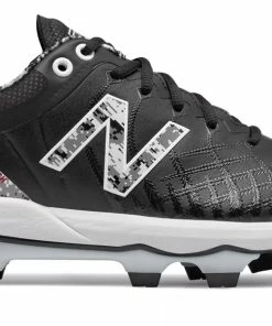 New Balance 4040v5 Adult Molded Cleats – Black/White (PL4040E5)