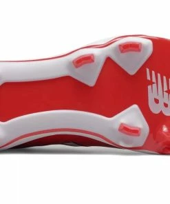New Balance 4040v5 Adult Molded Cleats – Red/White (PL4040R5) -Bats Elegant Shop products pl4040r5 4