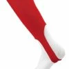 TCK – Pattern A – Adult 300 7″ Cut Baseball Stirrups -Bats Elegant Shop products red 1