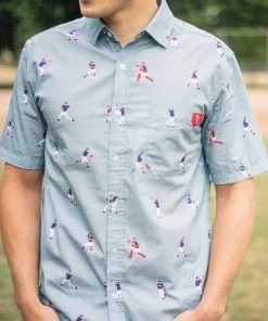 Baseballism Relay – Brock Button Down (Men’s) -Bats Elegant Shop products relay 5