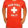 Baseballism Rub Dirt On It T-Shirt (Men’s) -Bats Elegant Shop products rub dirt 1