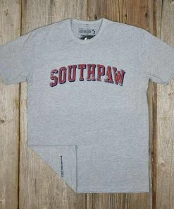 Baseballism – Southpaw State – Grey T-Shirt (Men’s) -Bats Elegant Shop products southpawstate 3