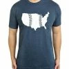 Baseballism United Seams Navy T-Shirt (Men’s) -Bats Elegant Shop products unitedseamsnavy