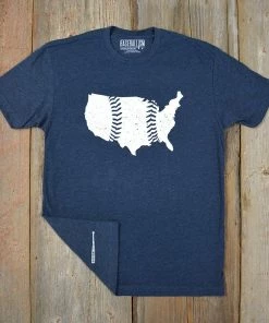 Baseballism United Seams Navy T-Shirt (Men’s) -Bats Elegant Shop products unitedseamsnavy3