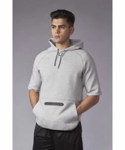 Evoshield Men’s Pro Team Short Sleeve Hoodie – Grey