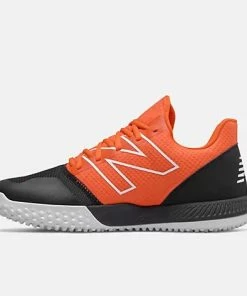 New Balance Black/Orange FuelCell 4040v6 Turf Shoes -Bats Elegant Shop t4040bo6 3
