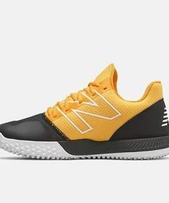 New Balance Black/Yellow FuelCell 4040v6 Turf Shoes -Bats Elegant Shop t4040by6 3